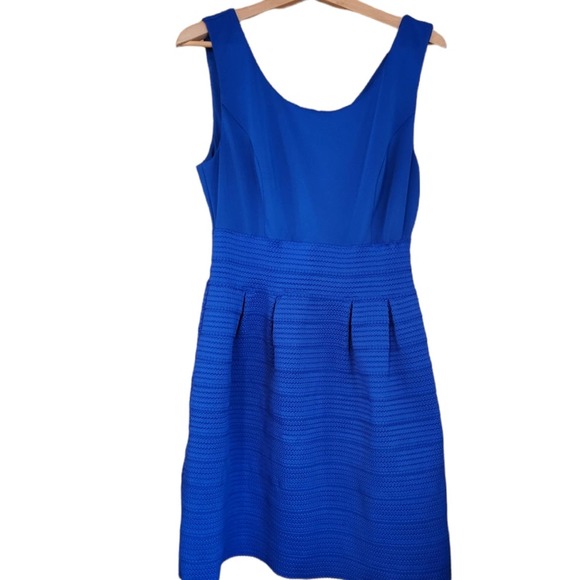 New York & Company Dresses & Skirts - NEW YORK & COMPANY Royal Blue Rubber/Polyester Fit & Flare Skater Dress in Sz L